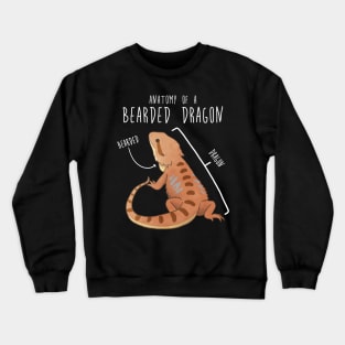 Bearded Dragon Lizard Reptile Anatomy Crewneck Sweatshirt